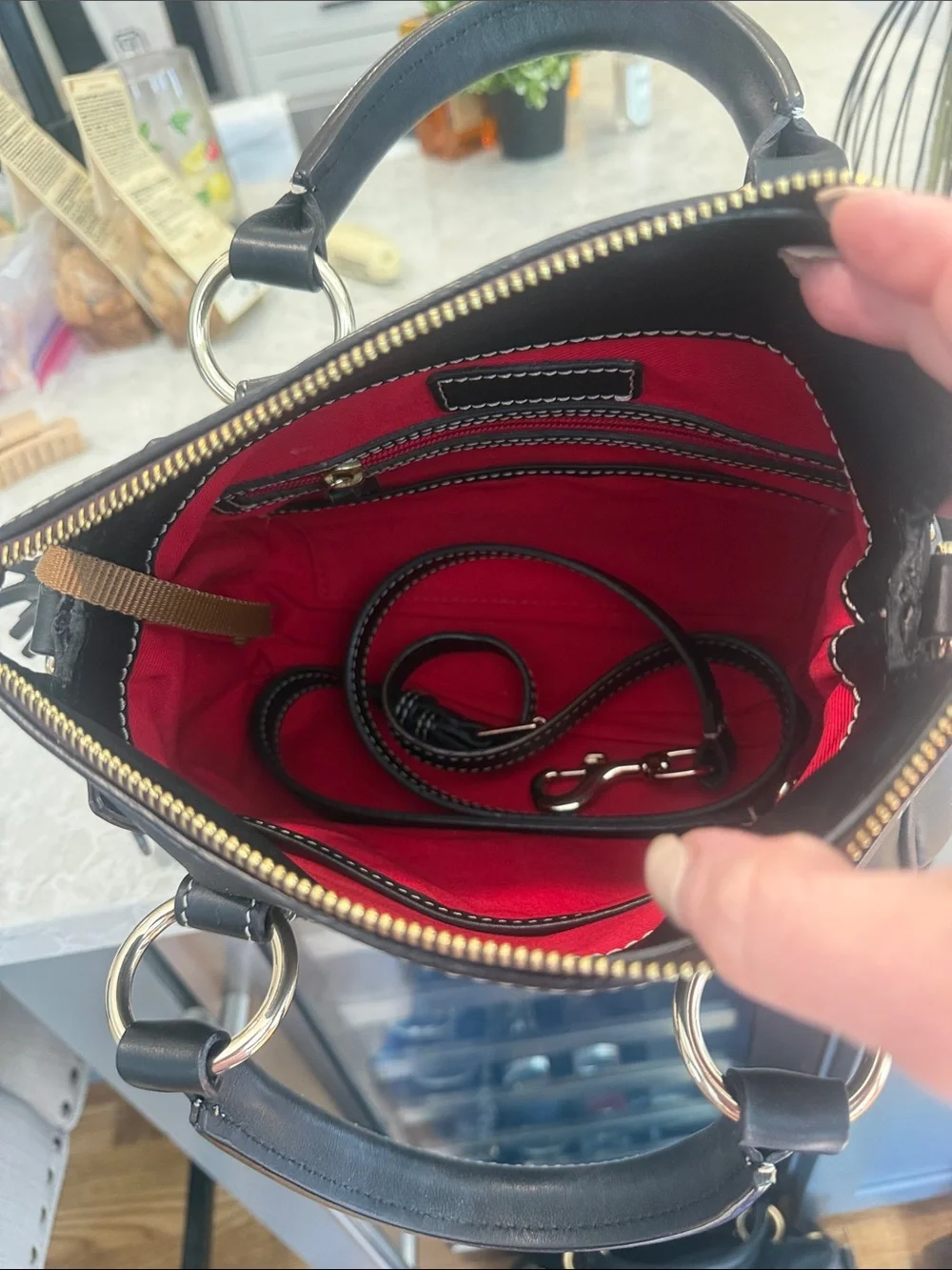 Dooney and Bourke Penrose satchel 30 with pocket